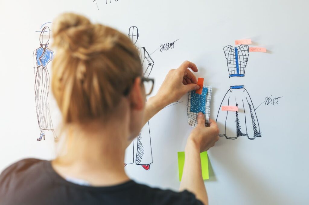 scelta dei tessuti per la una collezione